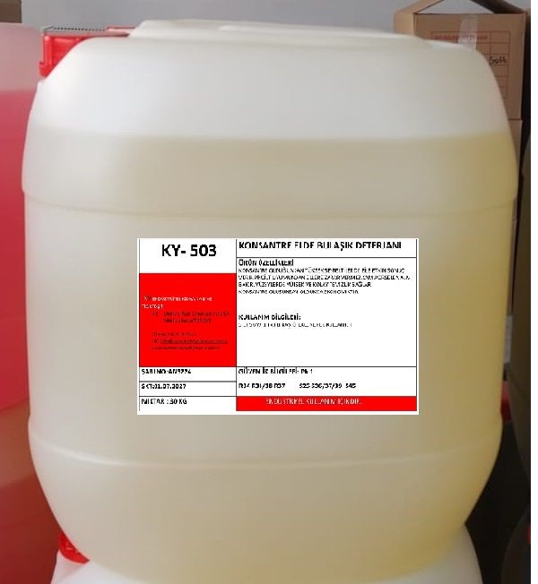 Ky 503  Konsantre Elle Bulaşık Yıkama Sıvısı 30Kg